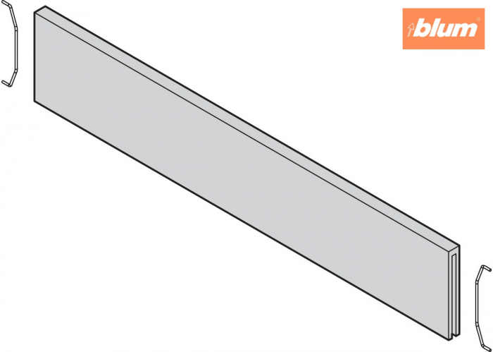 AMBIA-LINE Separator transversal, pentru LEGRABOX/MERIVOBOX Sertar (ZC7SXXXRH2), Design de lemn, finisaj Stejar Nebr. gri ST10 ZC7Q020SH [2]