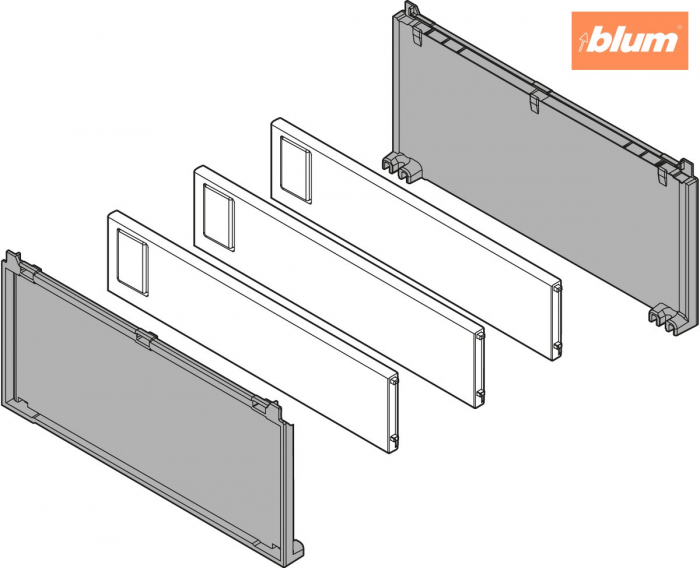 AMBIA-LINE Set pentru sticle, pentru LEGRABOX/MERIVOBOX, finisaj negru-carbon mat ZC7B0200S [2]