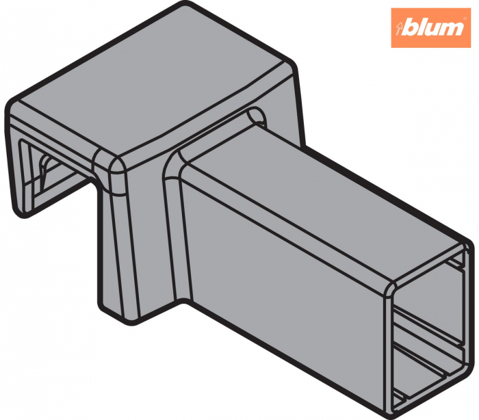 AMBIA-LINE Suport de traversă, pentru LEGRABOX pure, finisaj argintiu polar mat ZC7U10E0 [2]