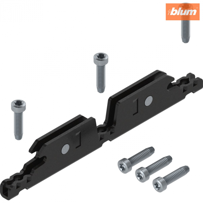 AVENTOS HKi, Cuplaj de front pentru cadre din aluminiu, de prins cu şurub, finisaj negru onix 24K4201A [1]