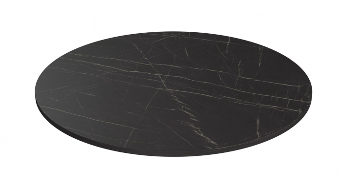 Blat pentru masa Ø 1000 mm, Pietra Grigia negru F206 ST9 [1]