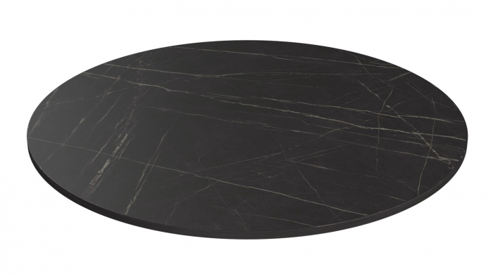 Blat pentru masa Ø 1100 mm, Pietra Grigia negru F206 ST9 [1]