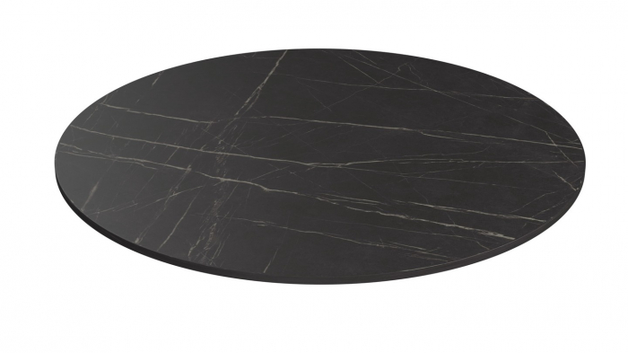 Blat pentru masa Ø 1300 mm, Pietra Grigia negru F206 ST9 [1]
