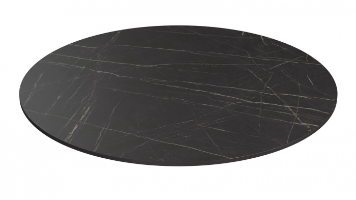 Blat pentru masa Ø 1600 mm, Pietra Grigia negru F206 ST9 [1]