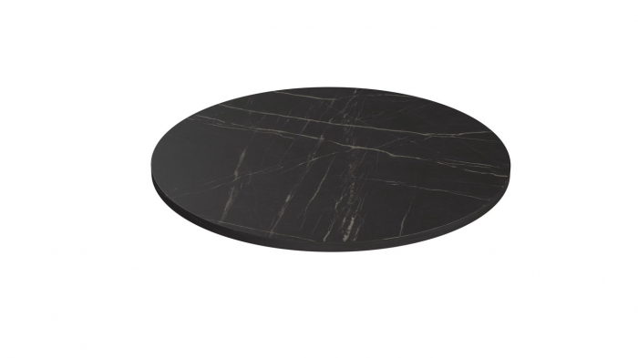 Blat pentru masa Ø 700 mm, Pietra Grigia negru F206 ST9 [1]