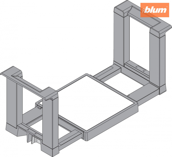 Blum Suport de farfurii, Înălţime=170 mm, Diametru farfurie=186-322mm, finisaj gri-orion mat ZC7T0350 [2]