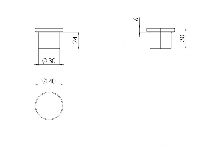 Buton metalic cupru periat 850.40 [2]