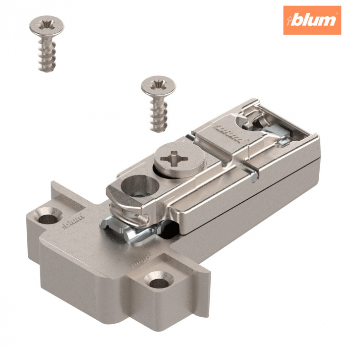 CLIP Plăcuţă de montaj, dreaptă, 0 mm, Zinc, reglaj pe înălţime: Excentric, pentru rame de aluminiu înguste, finisaj nichelat 175H5A00 [1]