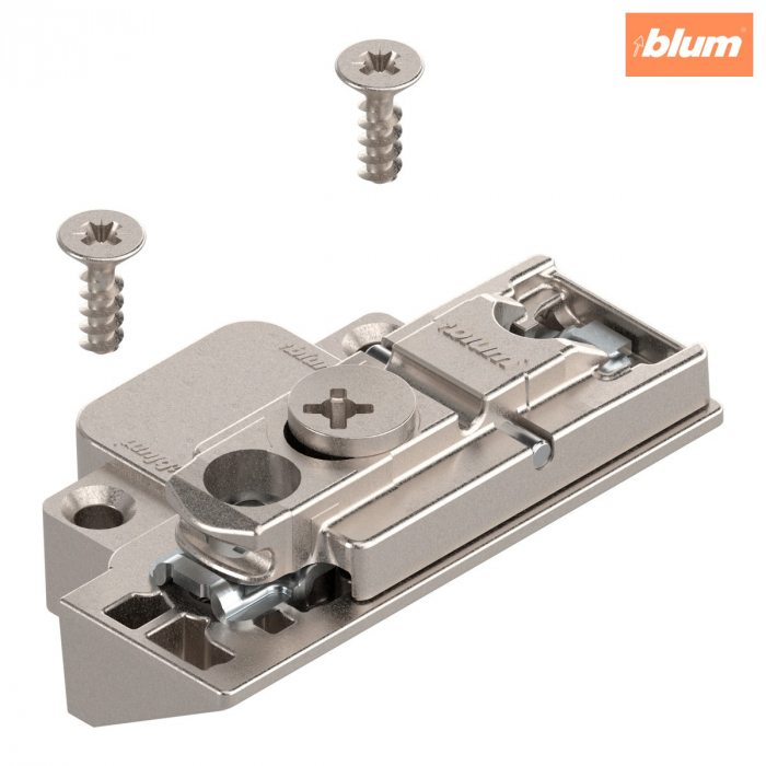 CLIP Plăcuţă de montaj, dreaptă, Zinc, reglaj pe înălţime: Excentric, dreapta, pentru rame de aluminiu înguste, finisaj nichelat 175H5B00 [1]