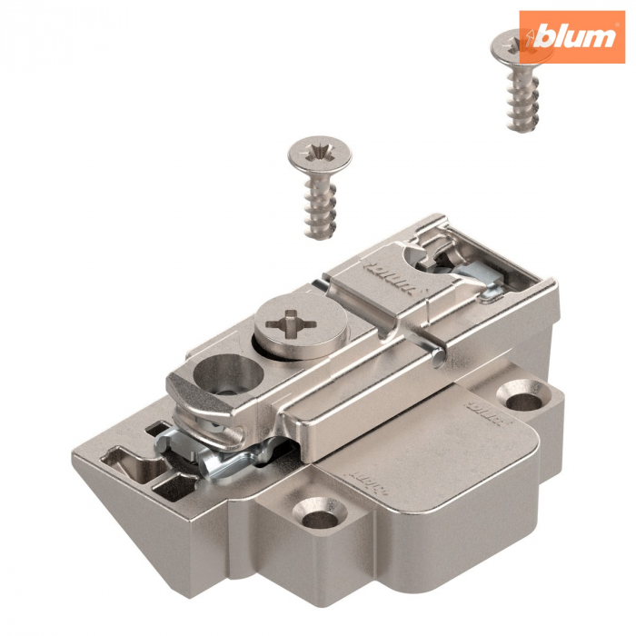 CLIP Plăcuţă de montaj, dreaptă, Zinc, reglaj pe înălţime: Excentric, stânga, pentru rame de aluminiu înguste, finisaj nichelat 175H5B00 [1]