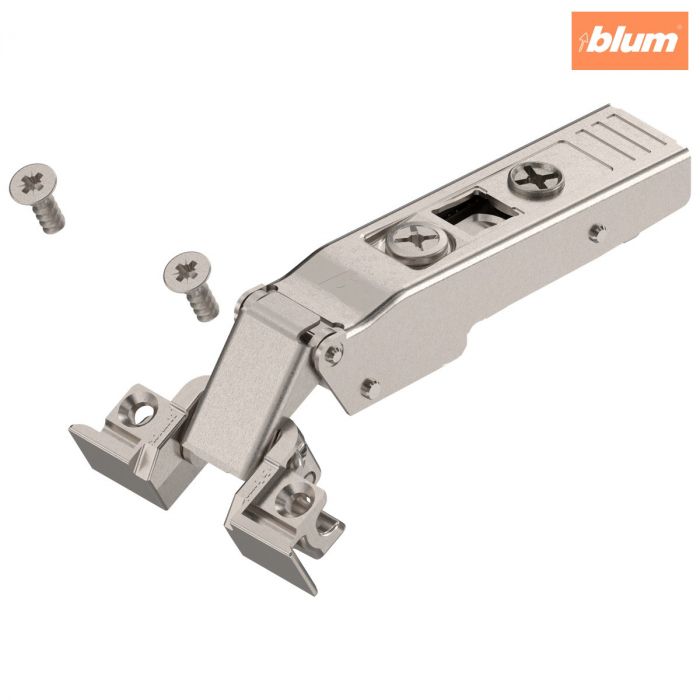CLIP top Balama pentru ramă de aluminiu 120°，Uşă aplicată, fără arc, Oală: şuruburi, finisaj nichelat 72T550A [1]