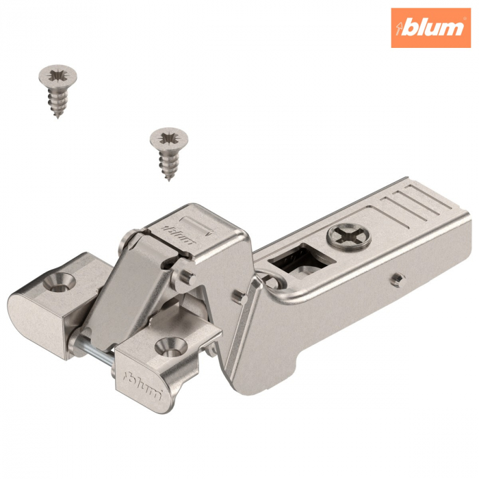 CLIP top Balama pentru ramă de aluminiu 95°，Uşă încadrată, Oală: şuruburi, (Balama închisă), finisaj nichelat 71T970A [1]