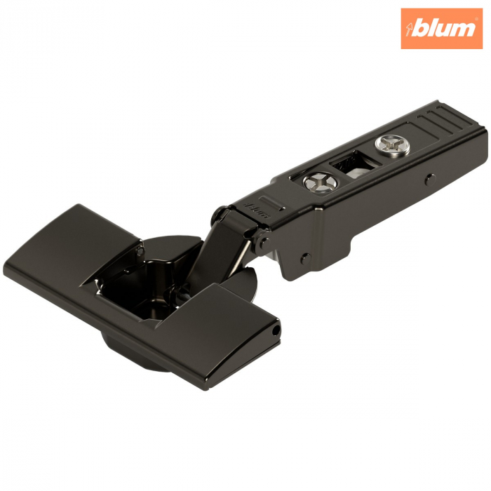 CLIP top Balama pentru uşă profilată 95°，Uşă aplicată, fără arc, Oală: fără scule cu INSERTA, finisaj negru onix 70T9590 [1]