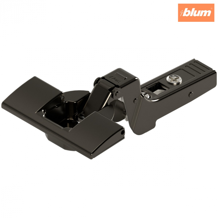 CLIP top Balama pentru uşă profilată 95°，Uşă încadrată, fără arc, Oală: fără scule cu INSERTA, finisaj negru onix 70T9790 [1]