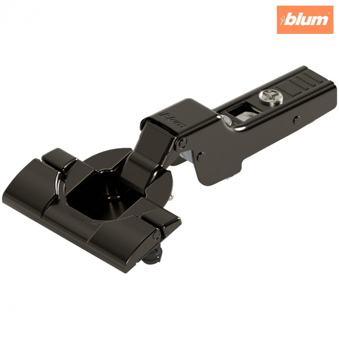 CLIP top Balama standard 110°，Uşă semiaplicată, fără arc, Oală: fără scule cu INSERTA, finisaj negru onix 70T3690 [1]
