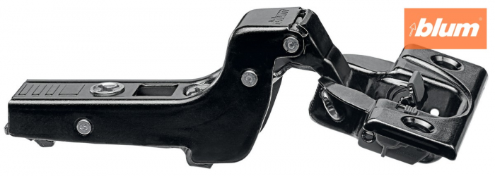 CLIP top BLUMOTION Balama standard 107°，Uşă încadrată, Oală: şuruburi, finisaj negru onix 75B1750 [2]