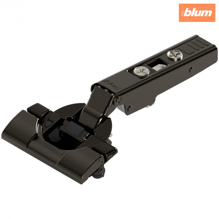 CLIP top BLUMOTION Balama standard 110°，Uşă aplicată, Oală: fără scule cu INSERTA, finisaj negru onix 71B3590 [1]