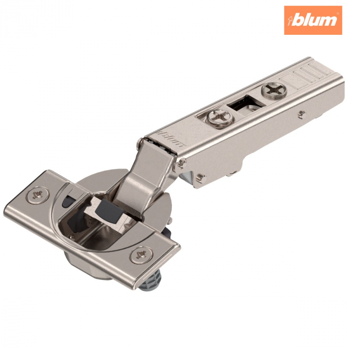 CLIP top BLUMOTION Balama standard 110°，Uşă aplicată, Oală: presare, finisaj nichelat 71B3580 [1]
