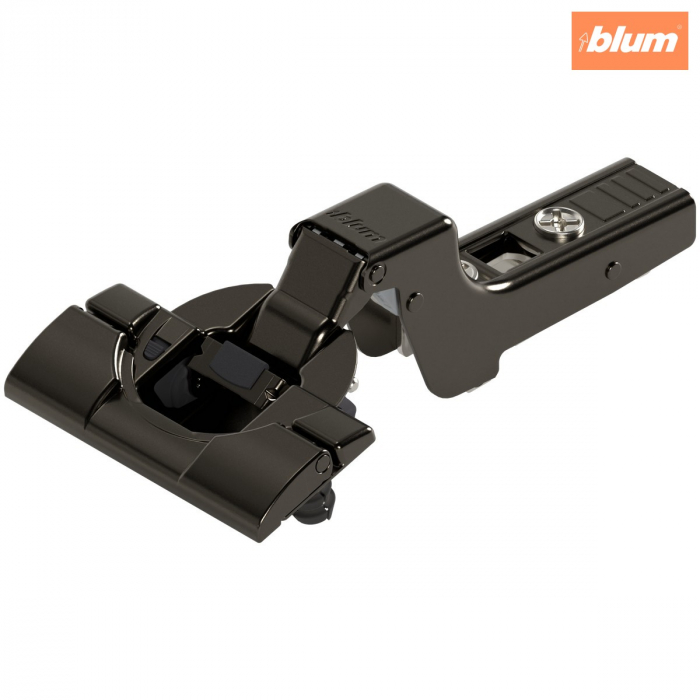 CLIP top BLUMOTION Balama standard 110°，Uşă încadrată, Oală: fără scule cu INSERTA, finisaj negru onix 71B3790 [1]