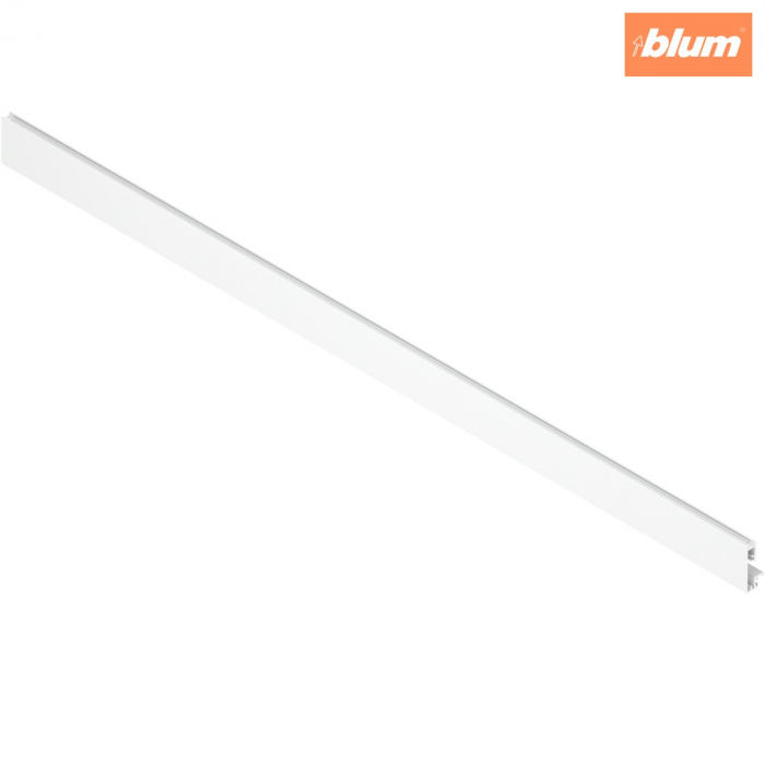 Front din aluminiu, Cu canelură pentru elementul de inserţie, pentru Extragere interioară pentru elementul de inserţie, KB=1200 mm, pentru debitat, pentru MERIVOBOX, finisaj alb-mătase mat ZV4.1042NN [1]