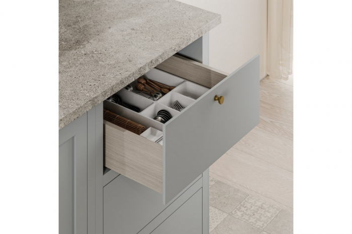 Glisiere sub sertar, extragere totala si amortizare, pentru sertar cu adancimea de 300 mm [4]