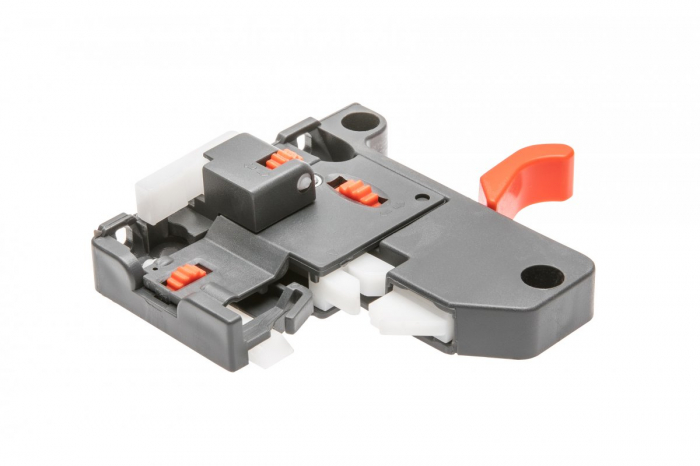 Glisiere sub sertar, extragere totala si amortizare, pentru sertar cu adancimea de 550 mm [2]
