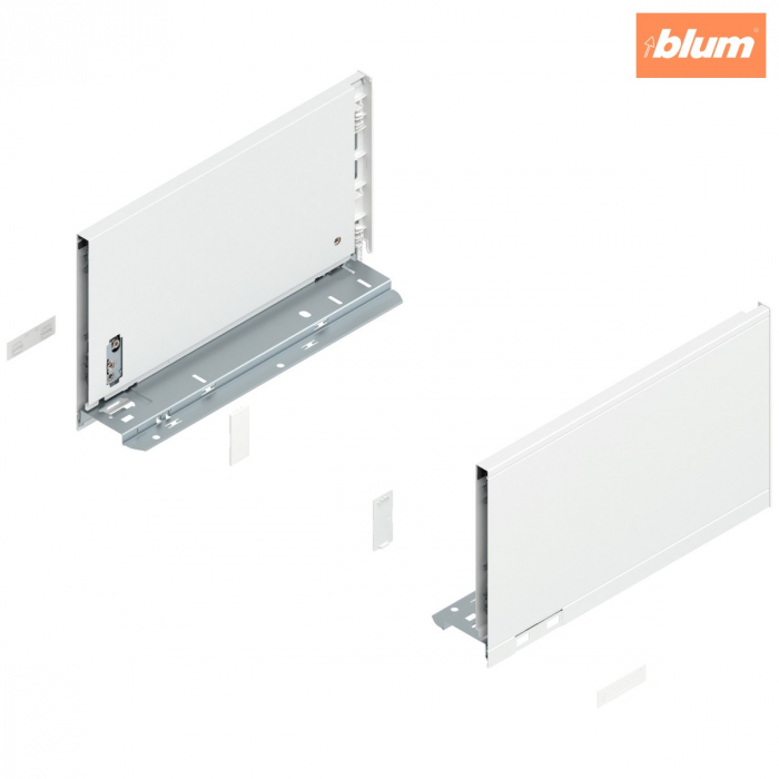 Laterală de sertar LEGRABOX, Înălţime C (177 mm), NL=300 mm, dreapta+stânga, pentru LEGRABOX pure, finisaj alb-mătase mat 770C3002S [1]