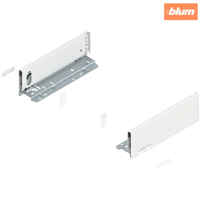 Laterală LEGRABOX, Înălţime M (90.5 mm), NL=270 mm, dreapta+stânga, pentru LEGRABOX pure, finisaj alb-mătase mat 770M2702S [1]