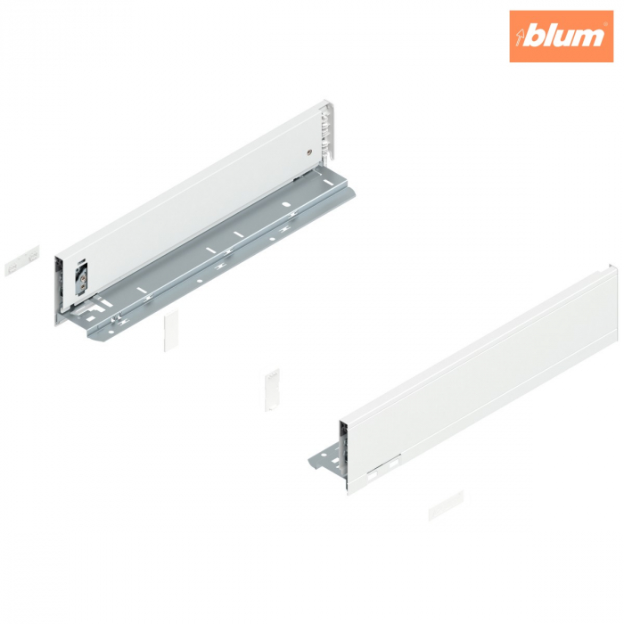 Laterală LEGRABOX, Înălţime M (90.5 mm), NL=400 mm, dreapta+stânga, pentru LEGRABOX pure, finisaj alb-mătase mat 770M4002S [1]