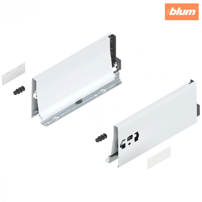 Laterală TANDEMBOX, Înălţime K (115.6 mm), NL=270 mm, dreapta+stânga, pentru TANDEMBOX antaro, finisaj în culoare "Seidenweiss" (alb sidefat) 378K2702SA [1]