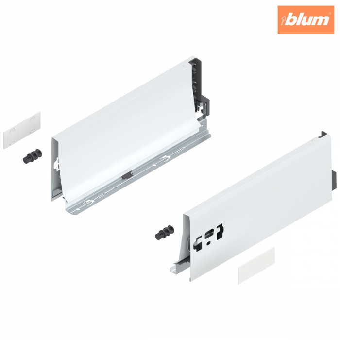 Laterală TANDEMBOX, Înălţime K (115.6 mm), NL=300 mm, dreapta+stânga, pentru TANDEMBOX antaro, finisaj în culoare "Seidenweiss" (alb sidefat) 378K3002SA [1]