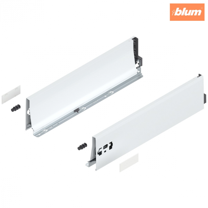 Laterală TANDEMBOX, Înălţime K (115.6 mm), NL=450 mm, dreapta+stânga, pentru TANDEMBOX antaro, finisaj în culoare "Seidenweiss" (alb sidefat) 378K4502SA [1]