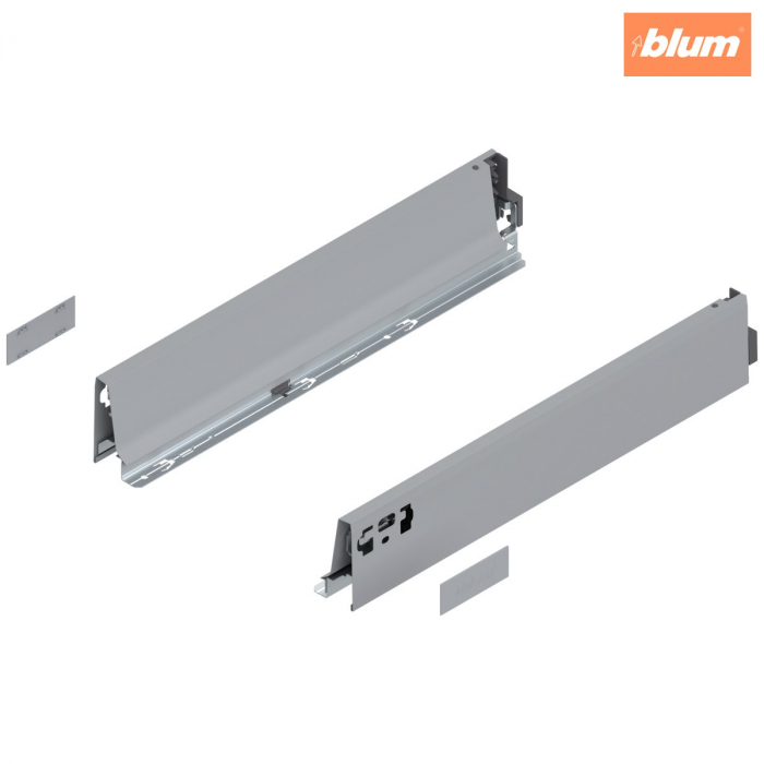 Laterală TANDEMBOX, Înălţime M (83.6 mm), NL=450 mm, dreapta+stânga, pentru TANDEMBOX antaro, finisaj R9006 gri aluminiu 378M4502SA [1]