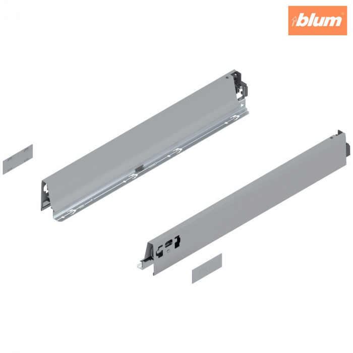 Laterală TANDEMBOX, Înălţime N (68.5 mm), NL=500 mm, dreapta+stânga, pentru TANDEMBOX antaro, finisaj R9006 gri aluminiu 378N5002SA [1]