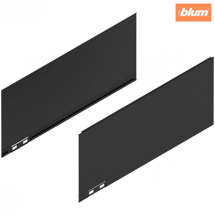 LEGRABOX Element decorativ, Înălţime C (177 mm), NL=400 mm, dreapta+stânga, finisaj negru-carbon mat 770C400AS [1]
