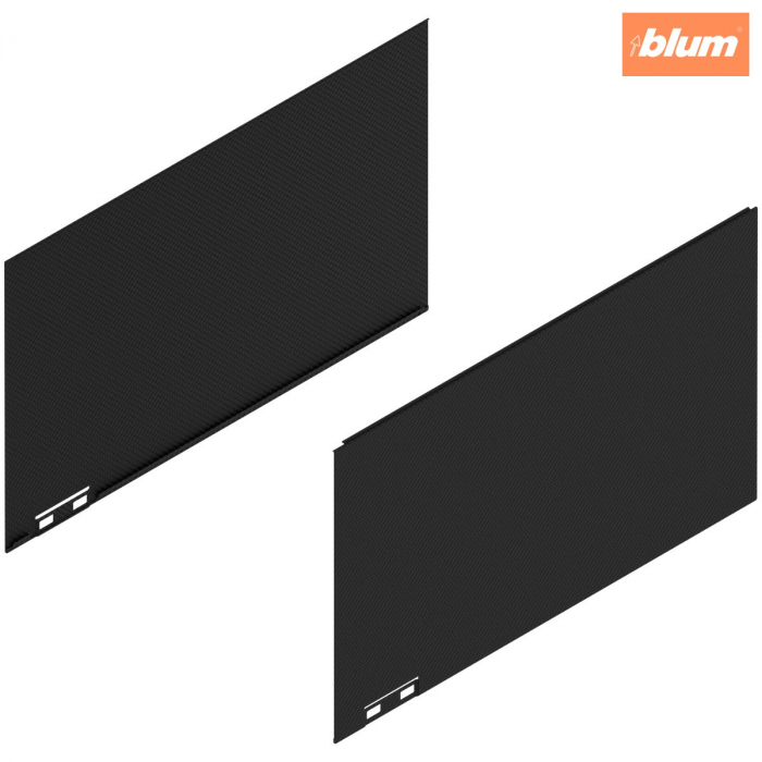 LEGRABOX Element decorativ, Înălţime F (241 mm), NL=400 mm, dreapta+stânga, finisaj negr.carb./asp.carb. 770F400ASGCZ [1]
