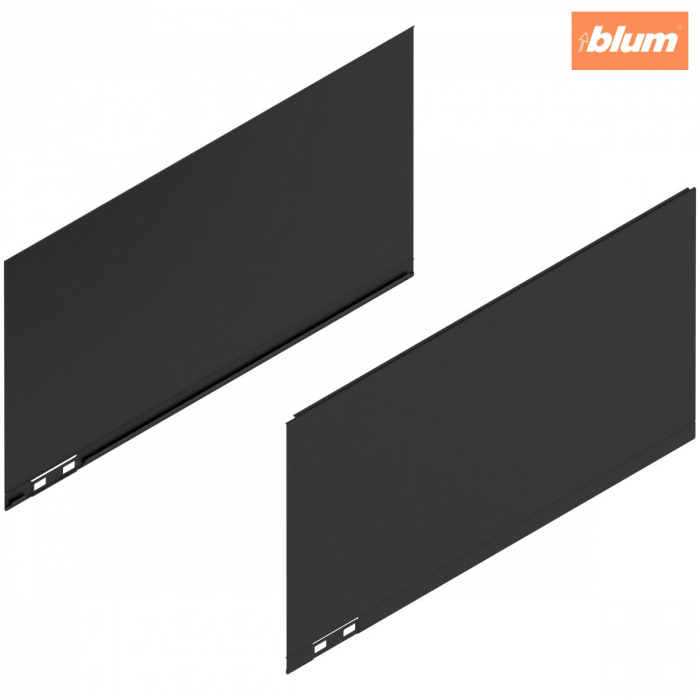 LEGRABOX Element decorativ, Înălţime F (241 mm), NL=450 mm, dreapta+stânga, finisaj negru-carbon mat 770F450AS [1]