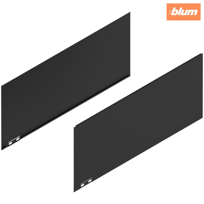 LEGRABOX Element decorativ, Înălţime F (241 mm), NL=550 mm, dreapta+stânga, finisaj negru-carbon mat 770F550AS [1]