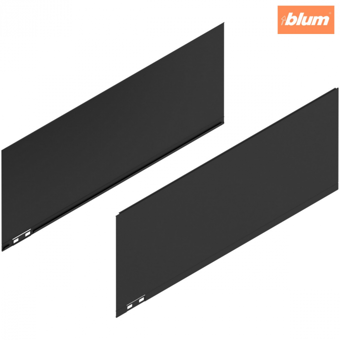 LEGRABOX Element decorativ, Înălţime F (241 mm), NL=600 mm, dreapta+stânga, finisaj negru-carbon mat 770F600AS [1]