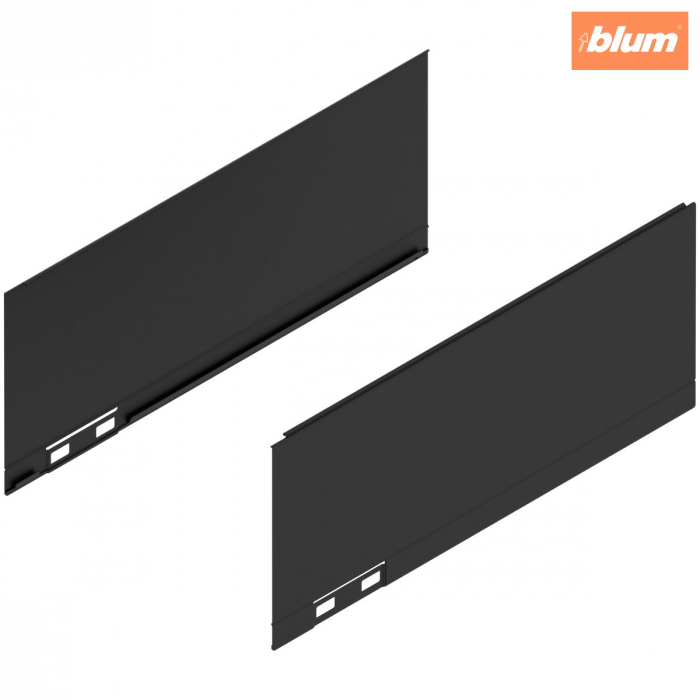 LEGRABOX Element decorativ, Înălţime K (128.5 mm), NL=300 mm, dreapta+stânga, finisaj negru-carbon mat 770K300AS [1]