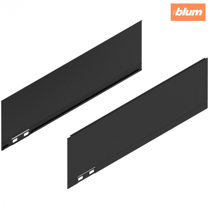 LEGRABOX Element decorativ, Înălţime K (128.5 mm), NL=400 mm, dreapta+stânga, finisaj negru-carbon mat 770K400AS [1]