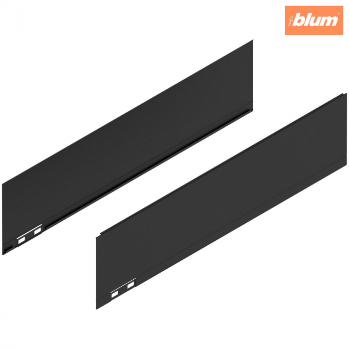 LEGRABOX Element decorativ, Înălţime K (128.5 mm), NL=500 mm, dreapta+stânga, finisaj negru-carbon mat 770K500AS [1]