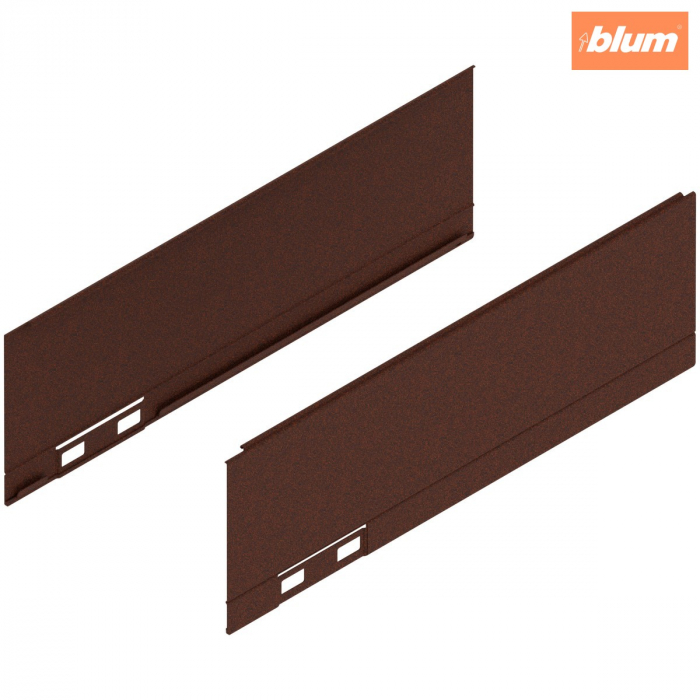 LEGRABOX Element decorativ, Înălţime M (90.5 mm), NL=270 mm, dreapta+stânga, finisaj noble rust 770M270AS [1]