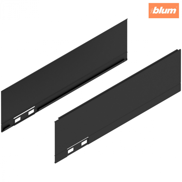LEGRABOX Element decorativ, Înălţime M (90.5 mm), NL=300 mm, dreapta+stânga, finisaj negru-carbon mat 770M300AS [1]