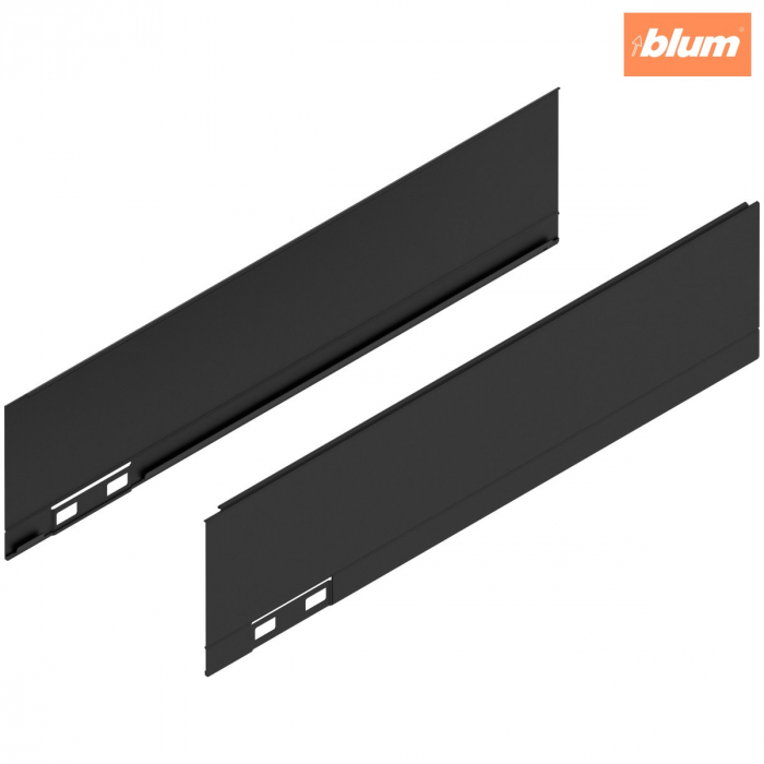 LEGRABOX Element decorativ, Înălţime M (90.5 mm), NL=350 mm, dreapta+stânga, finisaj negru-carbon mat 770M350AS [1]