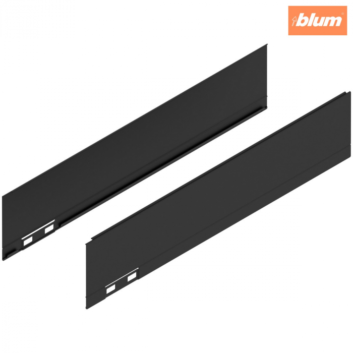 LEGRABOX Element decorativ, Înălţime M (90.5 mm), NL=400 mm, dreapta+stânga, finisaj negru-carbon mat 770M400AS [1]