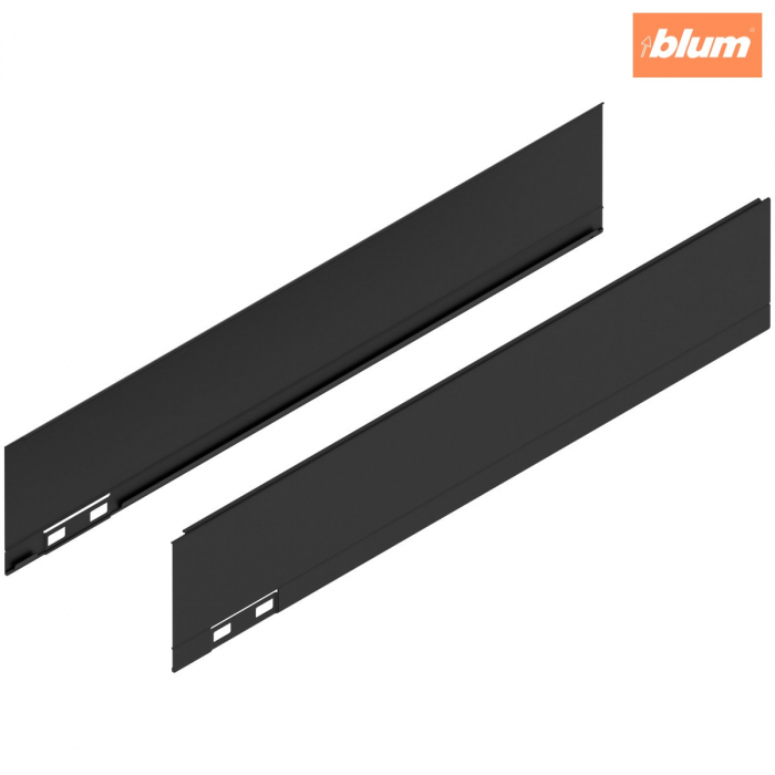 LEGRABOX Element decorativ, Înălţime M (90.5 mm), NL=450 mm, dreapta+stânga, finisaj negru-carbon mat 770M450AS [1]