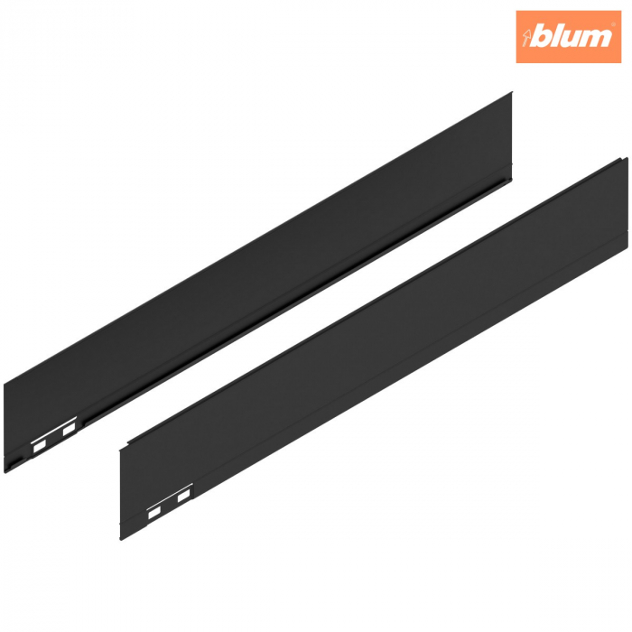 LEGRABOX Element decorativ, Înălţime M (90.5 mm), NL=550 mm, dreapta+stânga, finisaj negru-carbon mat 770M550AS [1]