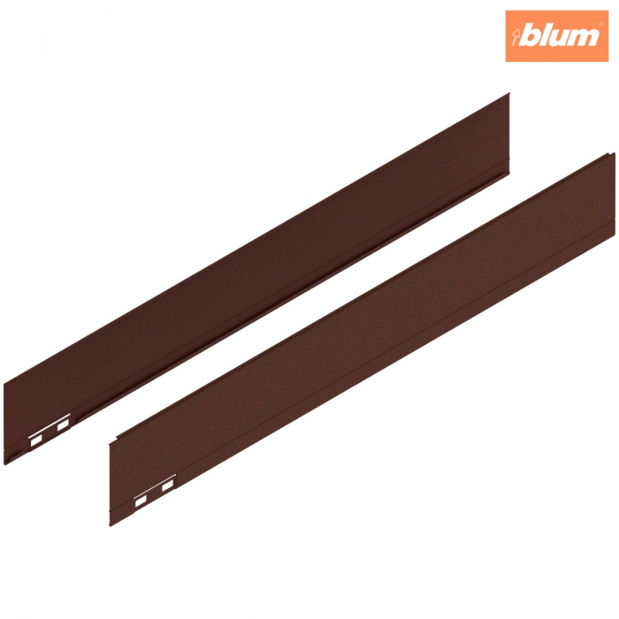 LEGRABOX Element decorativ, Înălţime M (90.5 mm), NL=600 mm, dreapta+stânga, finisaj noble rust 770M600AS [1]