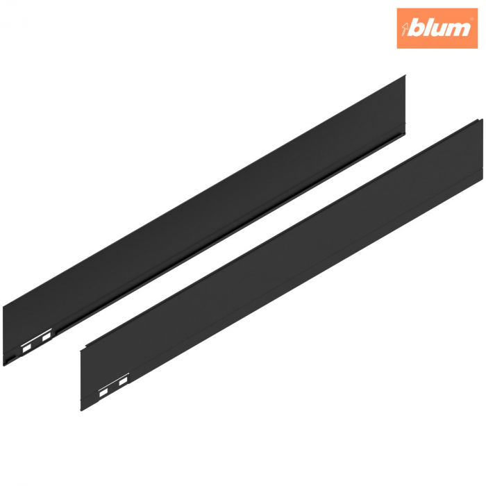 LEGRABOX Element decorativ, Înălţime M (90.5 mm), NL=650 mm, dreapta+stânga, finisaj negru-carbon mat 770M650AS [1]